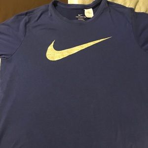 Nike dri-fit 3xlt royal blue with neon swoosh